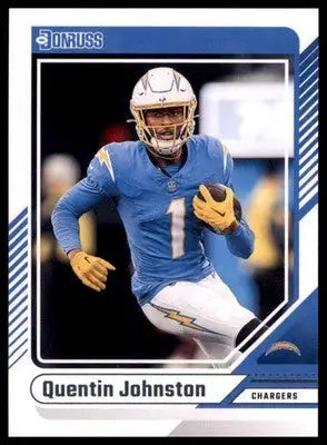 Quentin Johnston 2024 Donruss #288 Los Angeles Chargers