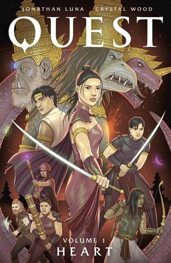 Fantasy book cover for Quest TPB Volume 01 by Jonathan Luna featuring Crystal Wood art
