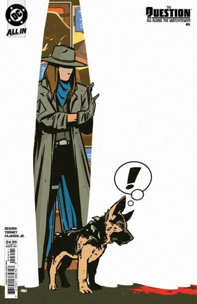 Comic book cover B Jorge Fornes Card Stock Variant for Question All Along The Watchtower #6