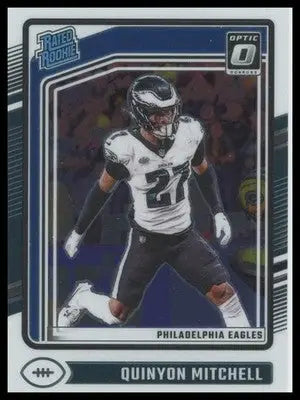 Quinyon Mitchell Rookie 2024 Donruss Optic #282 Philadelphia Eagles