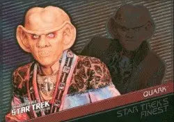 Alien character with large ears in ornate clothing from Starfleets Finest Chase Card
