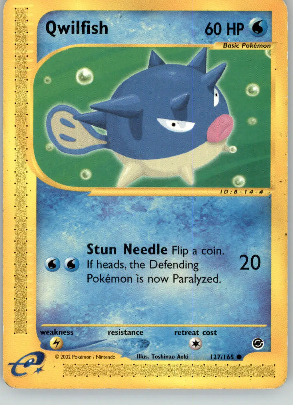 Qwilfish - Expedition - 127/165 - MP Pokemon - Pokémon Card Single