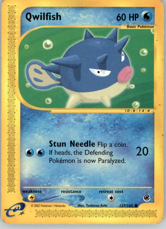 Qwilfish - Expedition Base Set - 127/165 - MP Pokemon - Pokémon Card Single