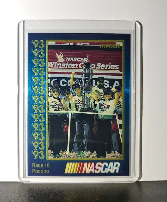 Race 16 Pocono YR 1993 Maxx Premier Plus Racing #195 NASCAR Card DARWAL Inc. - Racing Card Single