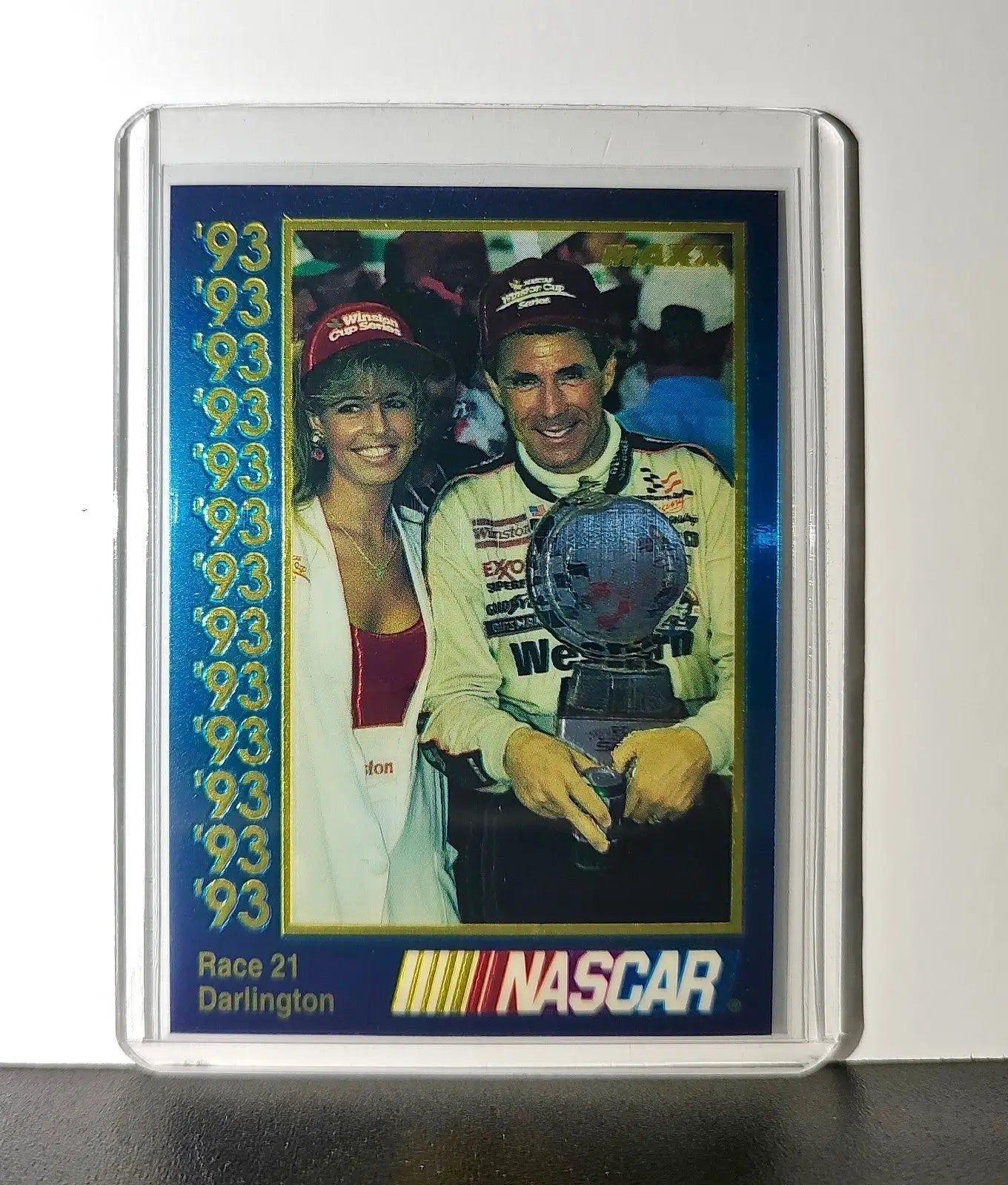 Race 21 Darlington YR 1993 Maxx Premier Plus Racing #200 NASCAR Card DARWAL Inc. - Racing Card Single