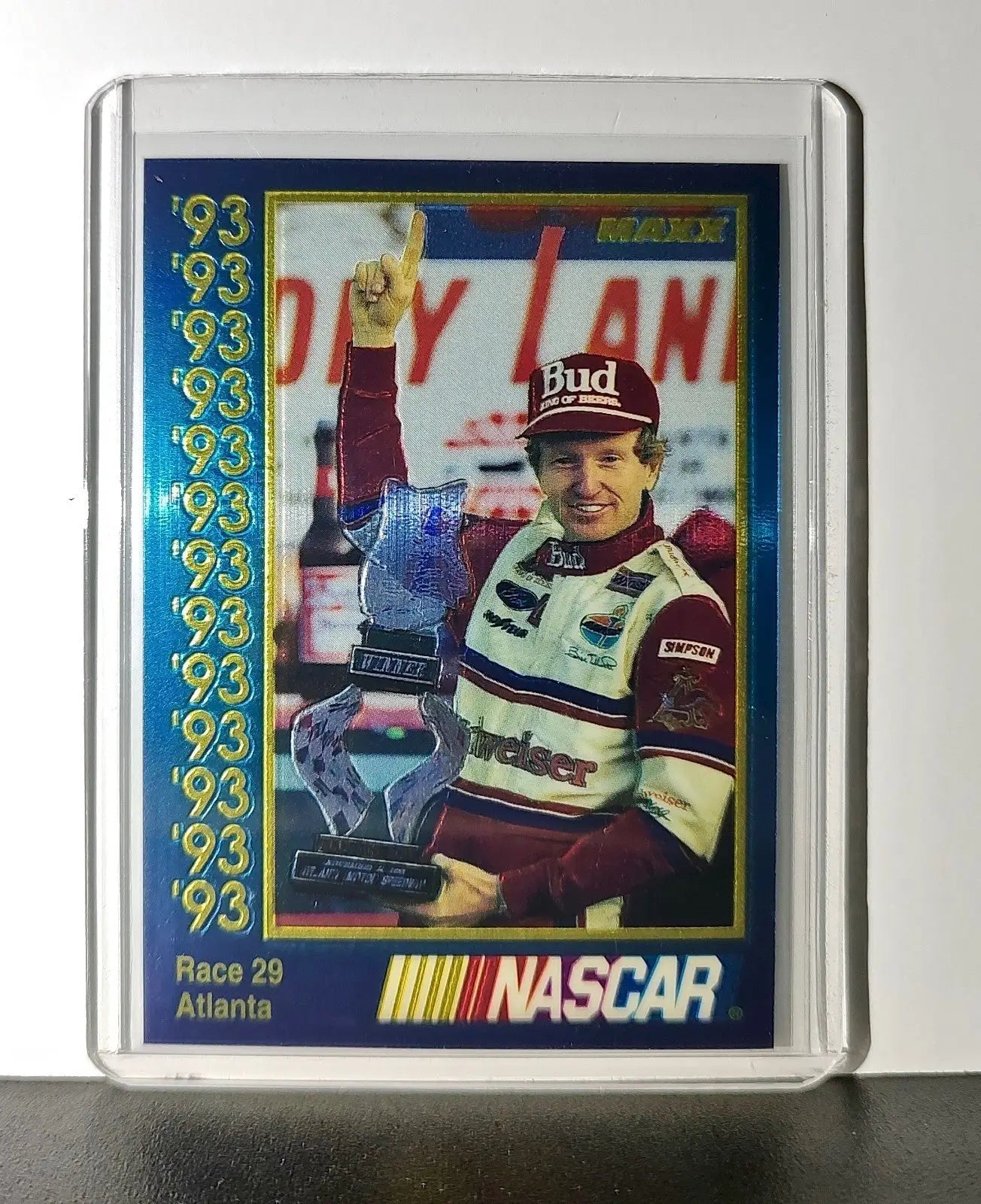 Race 29 Atlanta YR 1993 Maxx Premier Plus Racing #208 NASCAR Card Junior Johnson - Racing Card Single