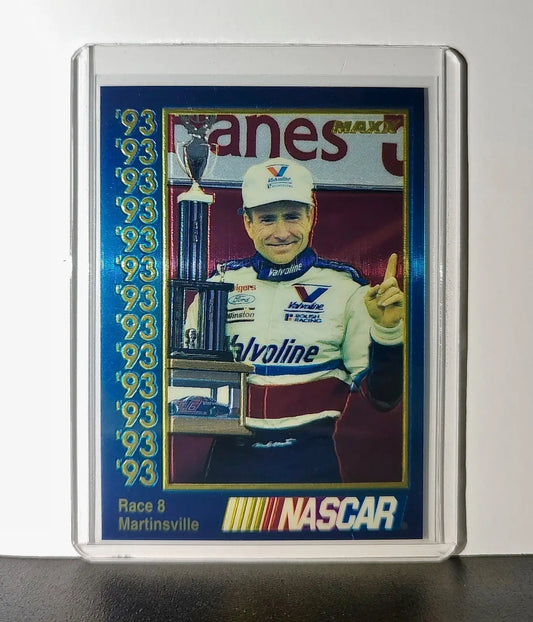 Race 8 Martinsville YR 1993 Maxx Premier Plus Racing #186 NASCAR Roush Racing - Racing Card Single