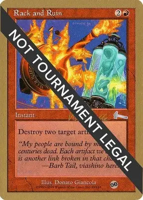 Rack and Ruin - 1999 Kai Budde (SB) World Championship Decks - MP Magic - Magic Card Single