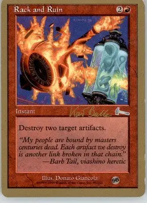 Rack and Ruin - 1999 Kai Budde (SB) World Championship Decks - MP Magic - Magic Card Single