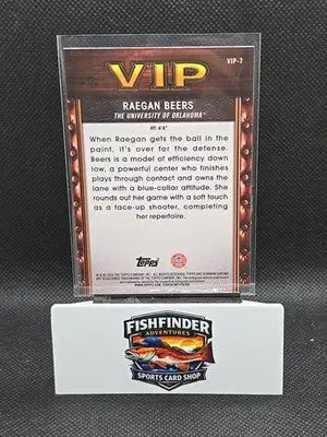 RAEGAN BEERS 2025-26 Bowman Chrome VIP #VIP-7 Oklahoma - Basketball Card Single