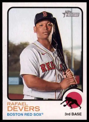 Rafael Devers 2022 Topps Heritage #34 Boston Red Sox - Baseball Card Single