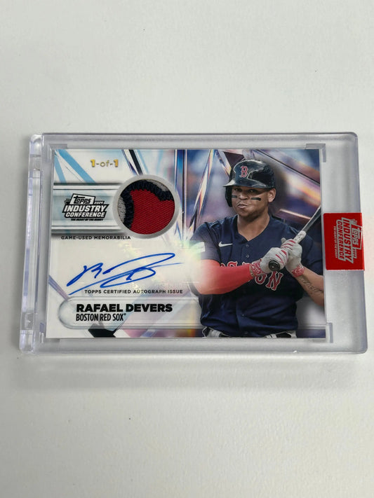Rafael Devers 2024 Topps Industry Conference PAtch Auto #1/1 - Baseball Card Single