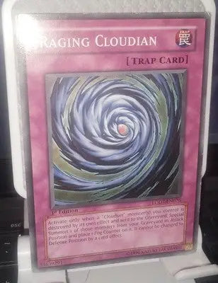Raging Cloudian Regular Trap 1st Ed. YuGiOh Light of Destruction LODT-EN076 2008 - Yu-Gi-Oh! Card Single