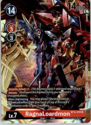 RagnaLoardmon - Release Special Booster 1.5 - BT3-019 SR - Foil NM - TCG Card Single