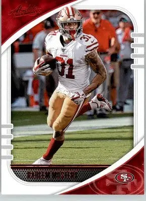 Raheem Mostert - 2020 Panini Absolute - #94 - Red Football - Football Card Single