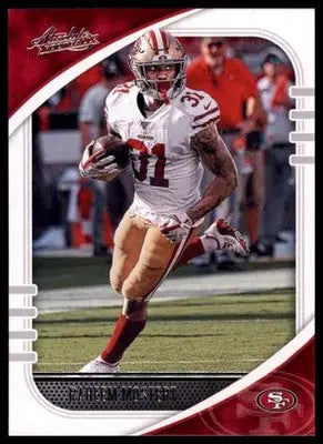 Raheem Mostert 2020 Panini Absolute Retail #94 San Francisco 49ers