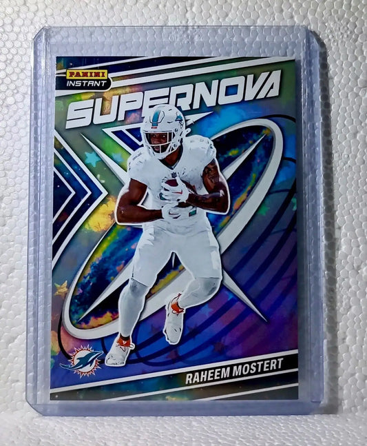 Raheem Mostert 2023 Panini NFL #14 Supernova Football Card Miami Dolphins 1/481 - Football Card Single