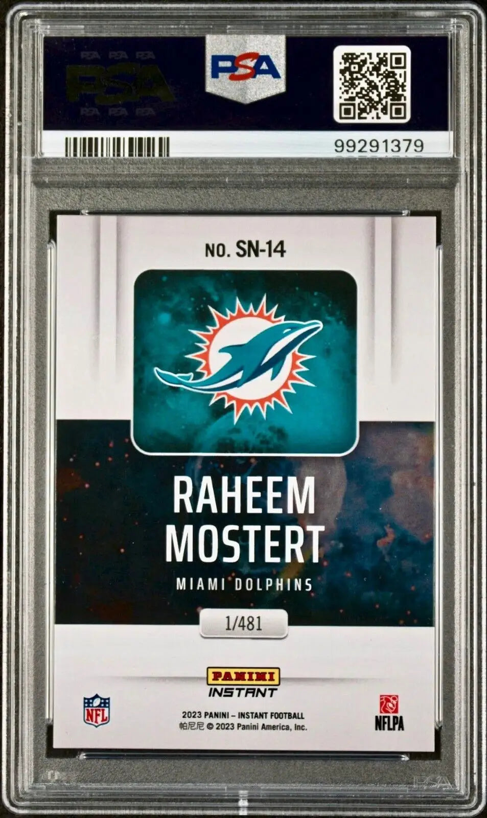 Raheem Mostert 2023 Panini Supernova NFL #SN-14 Football Card PSA 10 Gem Mint - Football Card Single
