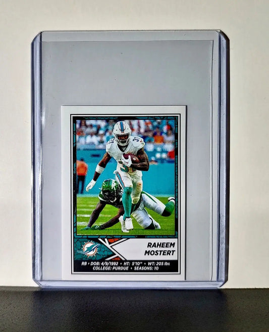 Raheem Mostert 2024 Panini NFL Sticker #61 Miami Dolphins - Football Card Single