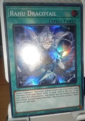 Rahu Dracotail JUSH-EN009 (Foil Super Rare) Justice Hunters 1st Ed Yu-Gi-Oh - Yu-Gi-Oh! Card Single