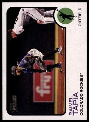 Raimel Tapia 2022 Topps Heritage #29 Colorado Rockies - Baseball Card Single