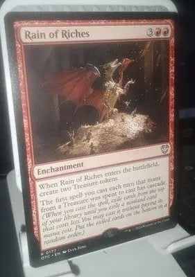 Rain of Riches Reg Rare Enchantment Commander Outlaws of Thunder Junction 177 NM - Magic Card Single