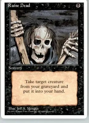 Raise Dead - Fourth Edition ALTERNATE - LP Magic: The Gathering - Magic Card Single