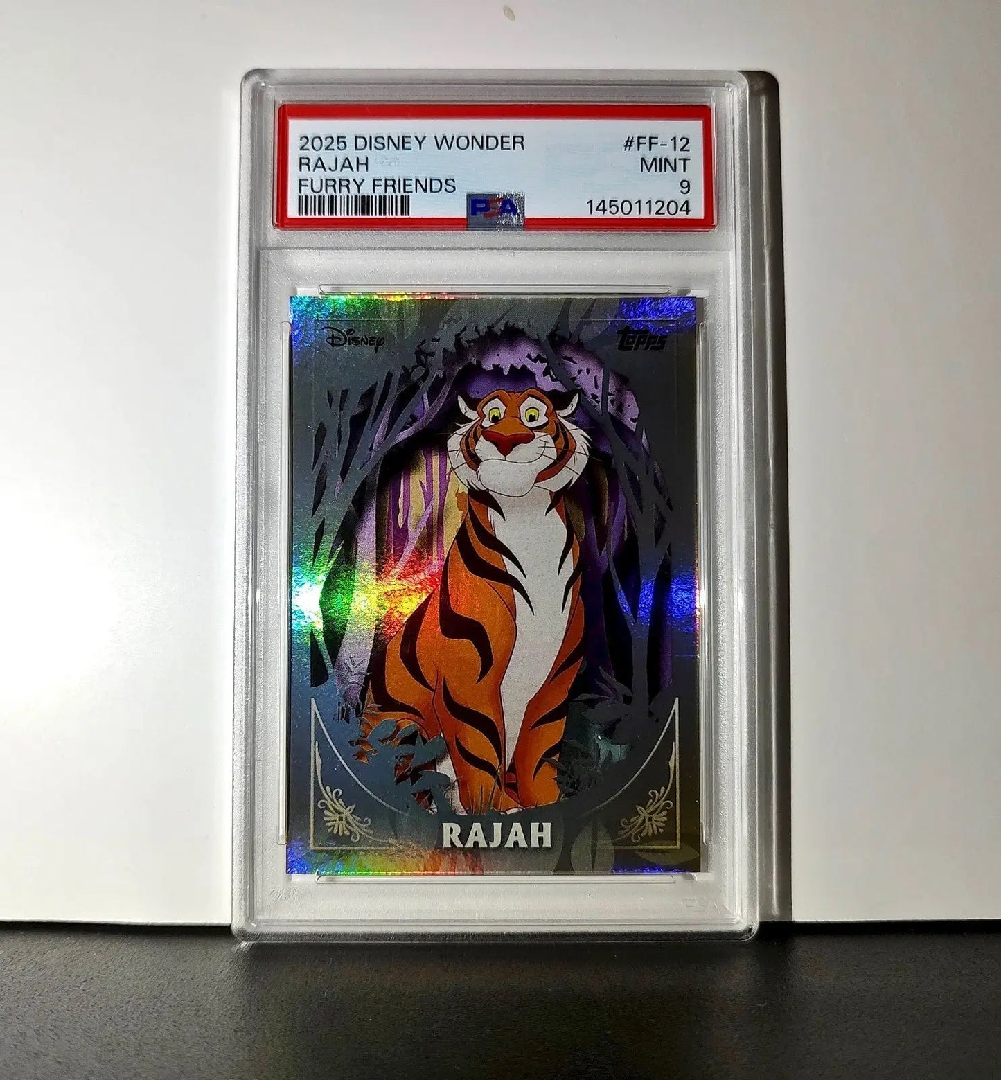 Rajah 2025 Topps Disney #FF-12 Furry Friends Card Aladdin PSA 9 MT - Non-Sports Card Single