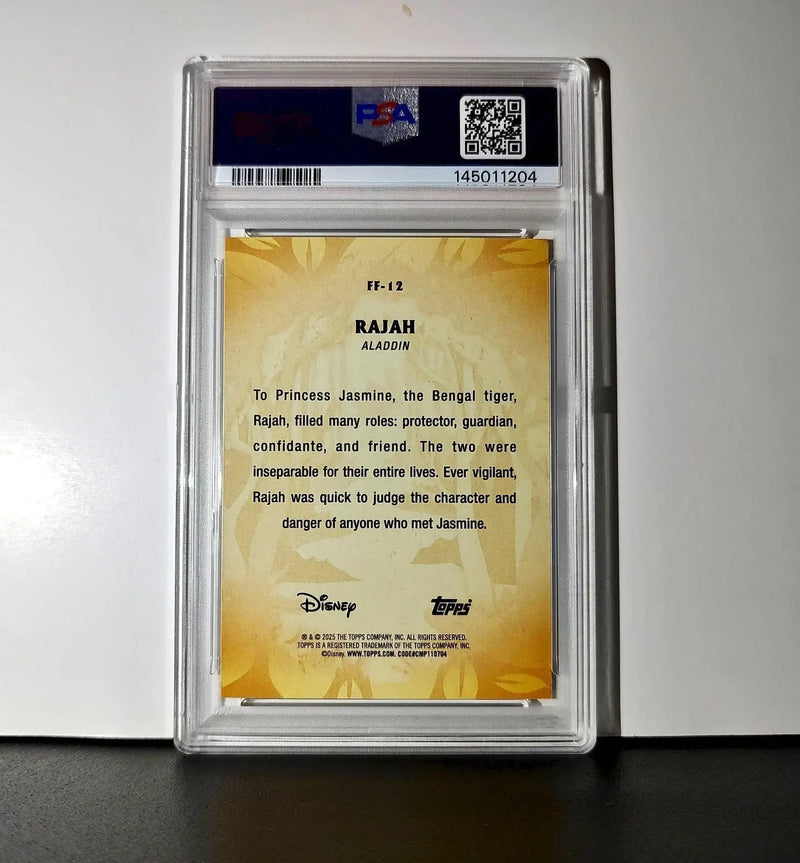 Rajah 2025 Topps Disney #FF-12 Furry Friends Card Aladdin PSA 9 MT - Non-Sports Card Single