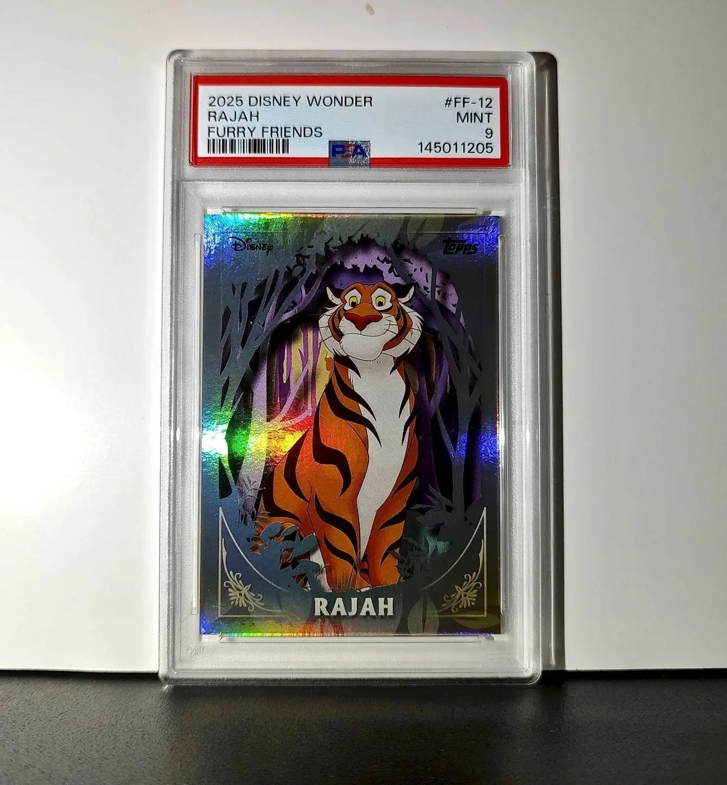 Rajah 2025 Topps Disney #FF-12 Furry Friends Card Aladdin PSA 9 - Non-Sports Card Single