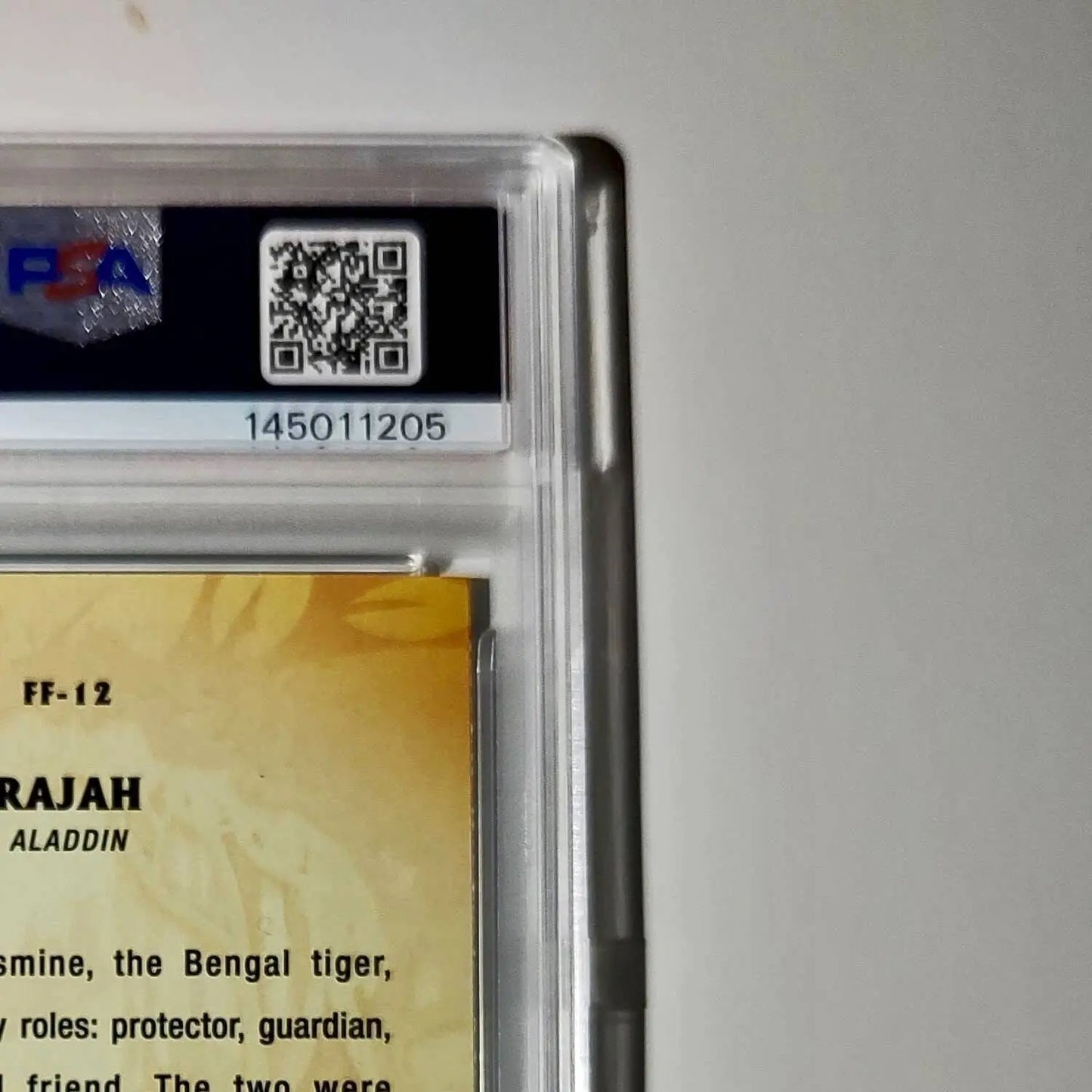 Rajah 2025 Topps Disney #FF-12 Furry Friends Card Aladdin PSA 9 - Non-Sports Card Single