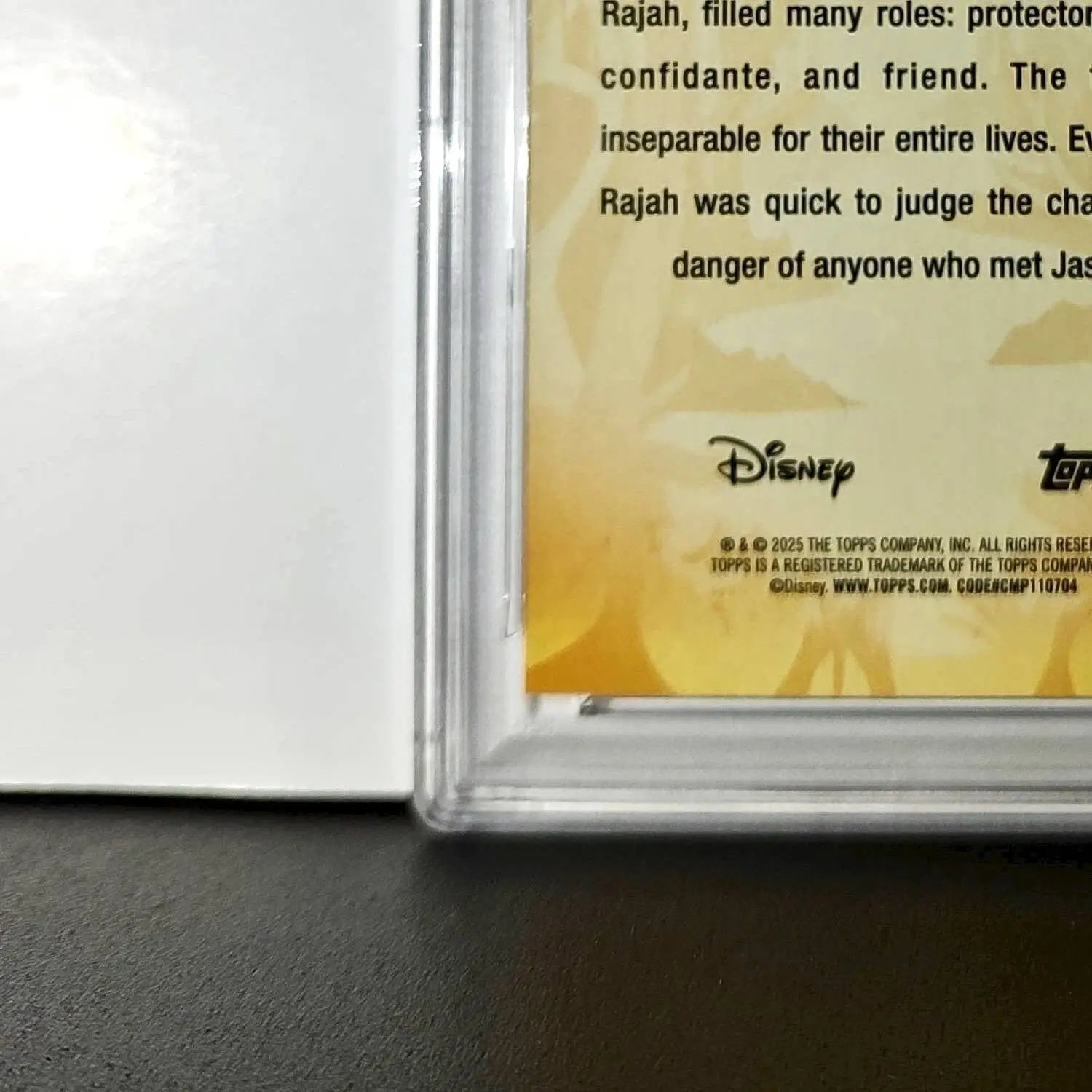 Rajah 2025 Topps Disney #FF-12 Furry Friends Card Aladdin PSA 9 - Non-Sports Card Single