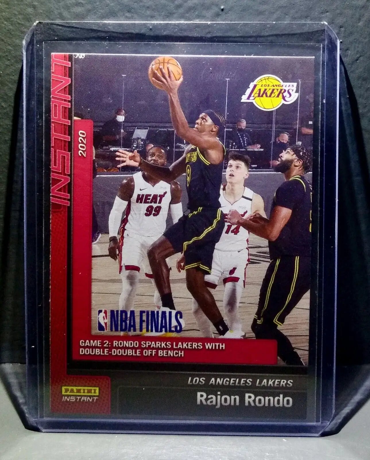 Rajon Rondo 2020 Panini LA Lakers NBA Champions #22 Basketball Card