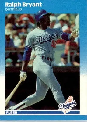 Ralph Bryant - 1987 Fleer Update - #U-13 - Baseball - Baseball Card Single