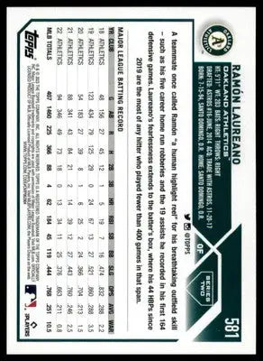 Ramón Laureano 2023 Topps #581 Oakland Athletics - Baseball Card Single
