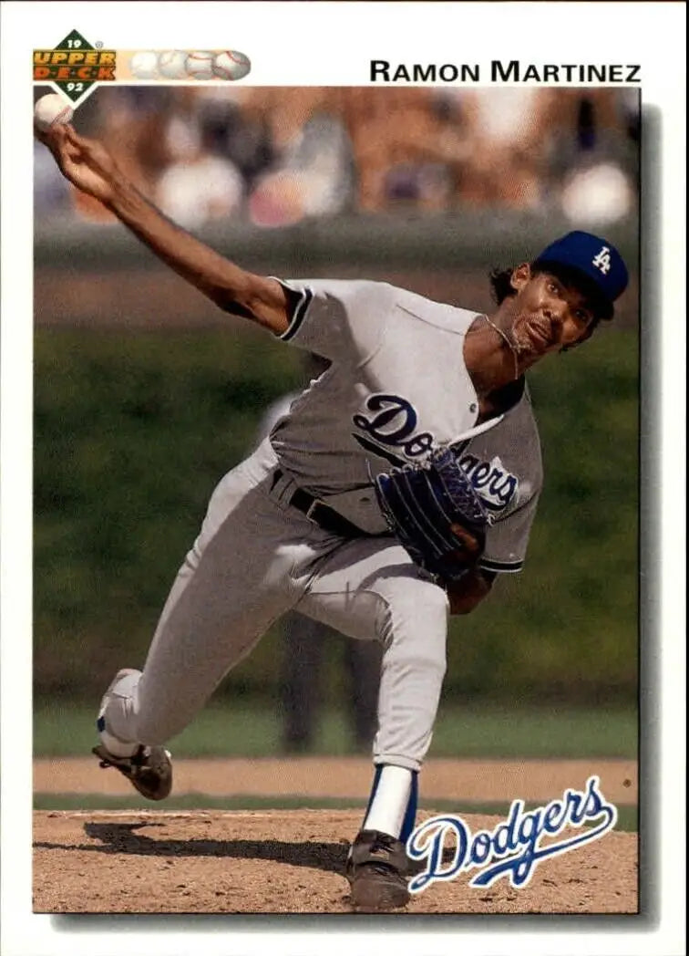 Ramon Martinez 1992 Upper Deck MLB #346 Baseball Card Los Angeles Dodgers - Baseball Card Single