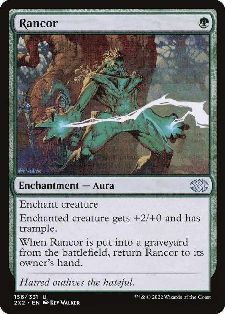 Rancor - Double Masters 2022 - 156 - Foil NM Magic: The Gathering - Magic Card Single