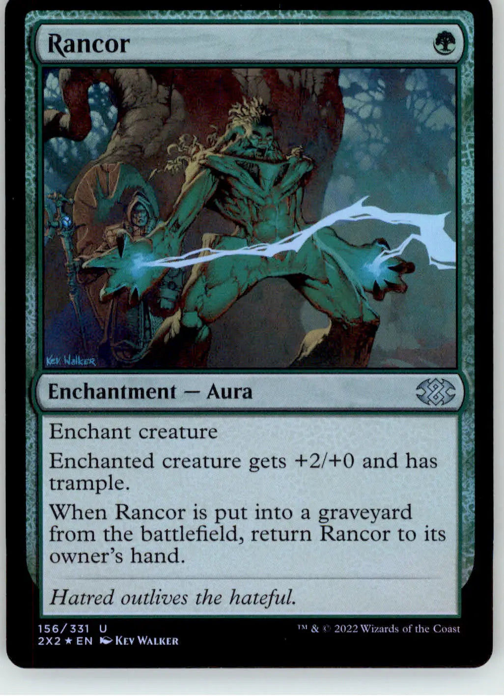 Rancor - Double Masters 2022 - 156 - Foil NM Magic: The Gathering - Magic Card Single