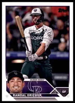 Randal Grichuk 2023 Topps #110 Colorado Rockies - Baseball Card Single