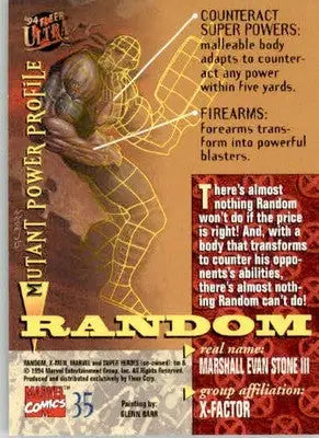 Random - 1994 Ultra X-Men - #35 - Non_sport - Non-Sports Card Single