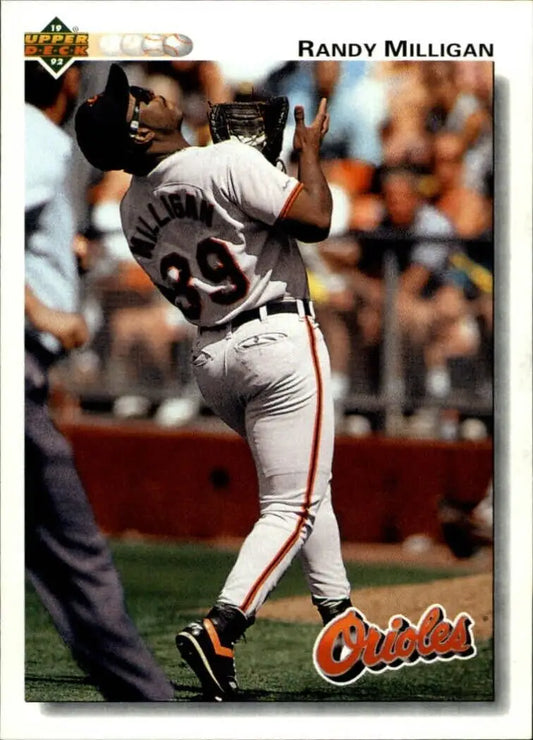 Randy Milligan 1992 Upper Deck MLB #181 Baseball Card Baltimore Orioles - Baseball Card Single