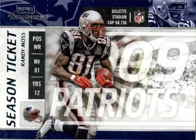 Randy Moss - 2009 Playoff Contenders - #58 - Football - Football Card Single