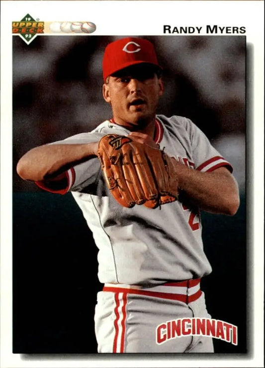 Randy Myers 1992 Upper Deck MLB #278 Baseball Card Cincinnati Reds - Baseball Card Single