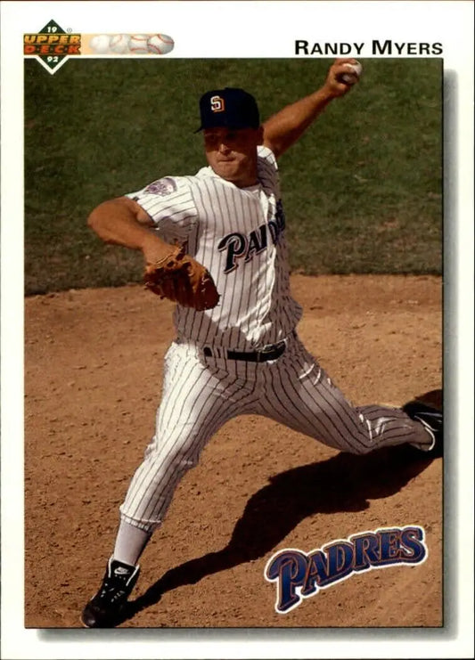 Randy Myers 1992 Upper Deck MLB #741 Baseball Card San Diego Padres - Baseball Card Single