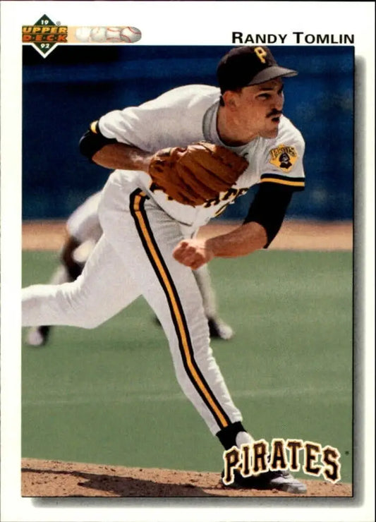 Randy Tomlin 1992 Upper Deck MLB #537 Baseball Card Pittsburgh Pirates - Baseball Card Single