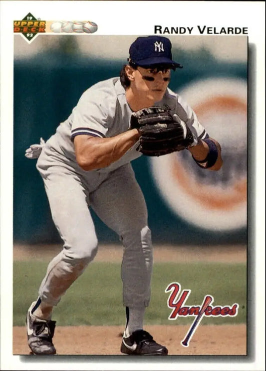 Randy Velarde 1992 Upper Deck MLB #399 Baseball Card New York Yankees - Baseball Card Single