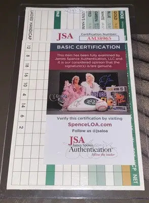 JSA authenticated signed Dallas Cowboys Randy White golf card autograph with Hall of Fame inscription