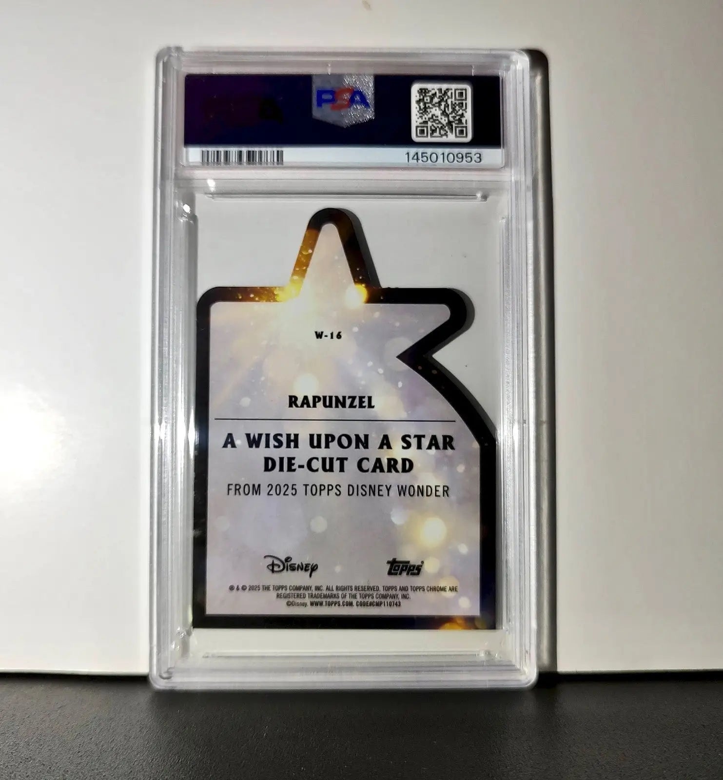 Rapunzel 2025 Topps Chrome Disney #W-16 Wish Upon A Star Die Cut Tangled PSA 9 - Non-Sports Card Single