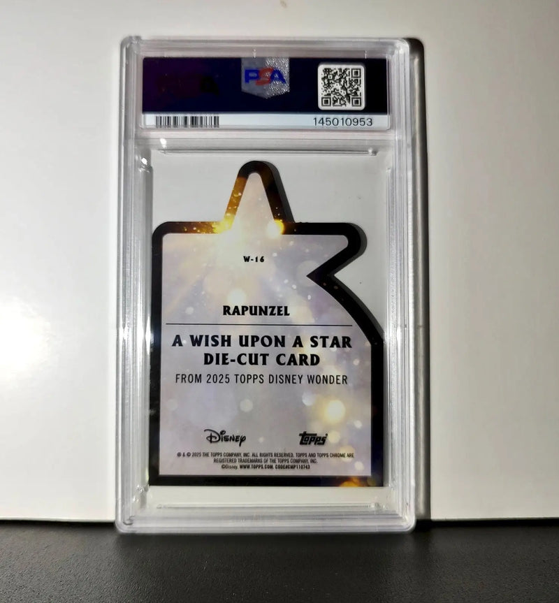 Rapunzel 2025 Topps Chrome Disney #W-16 Wish Upon A Star Die Cut Tangled PSA 9 - Non-Sports Card Single