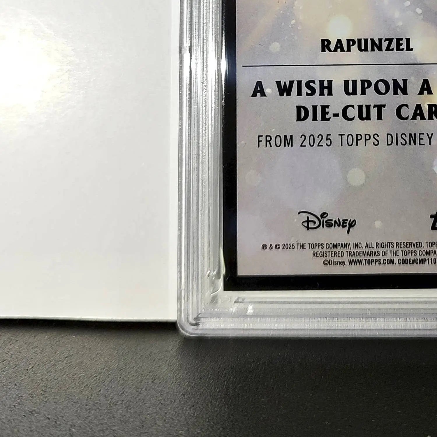 Rapunzel 2025 Topps Chrome Disney #W-16 Wish Upon A Star Die Cut Tangled PSA 9